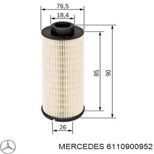 Купить 6110900952 Mercedes Корпус топливного фильтра