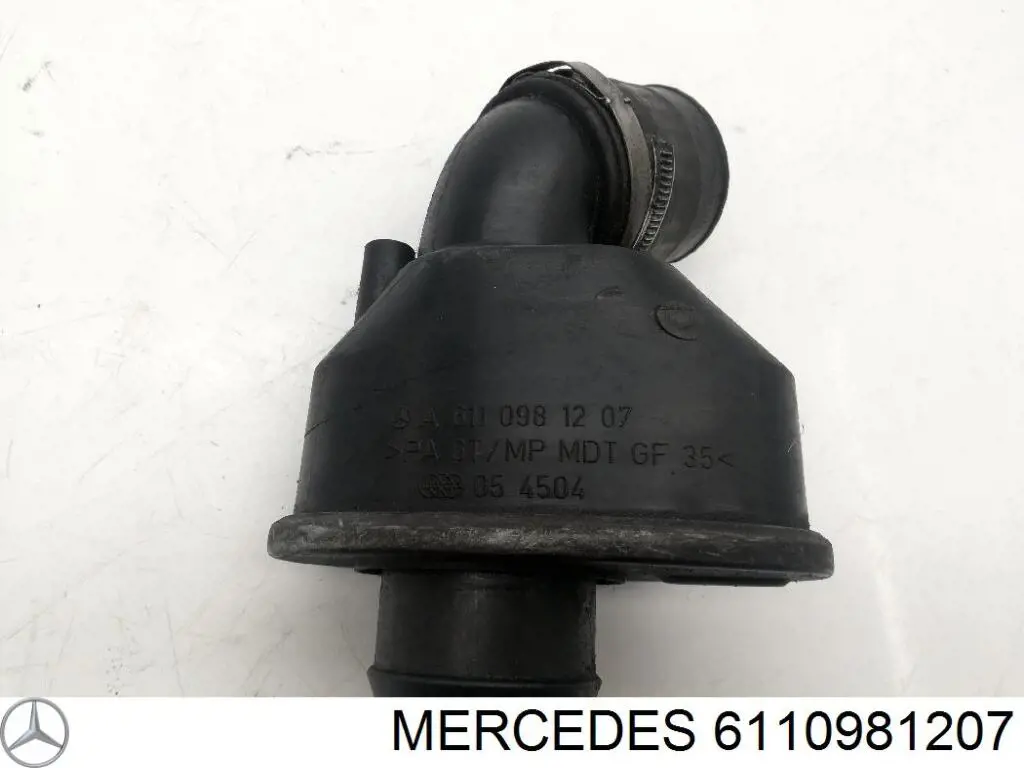 6110981207 Mercedes cano derivado de ar, saída de turbina (supercompressão)
