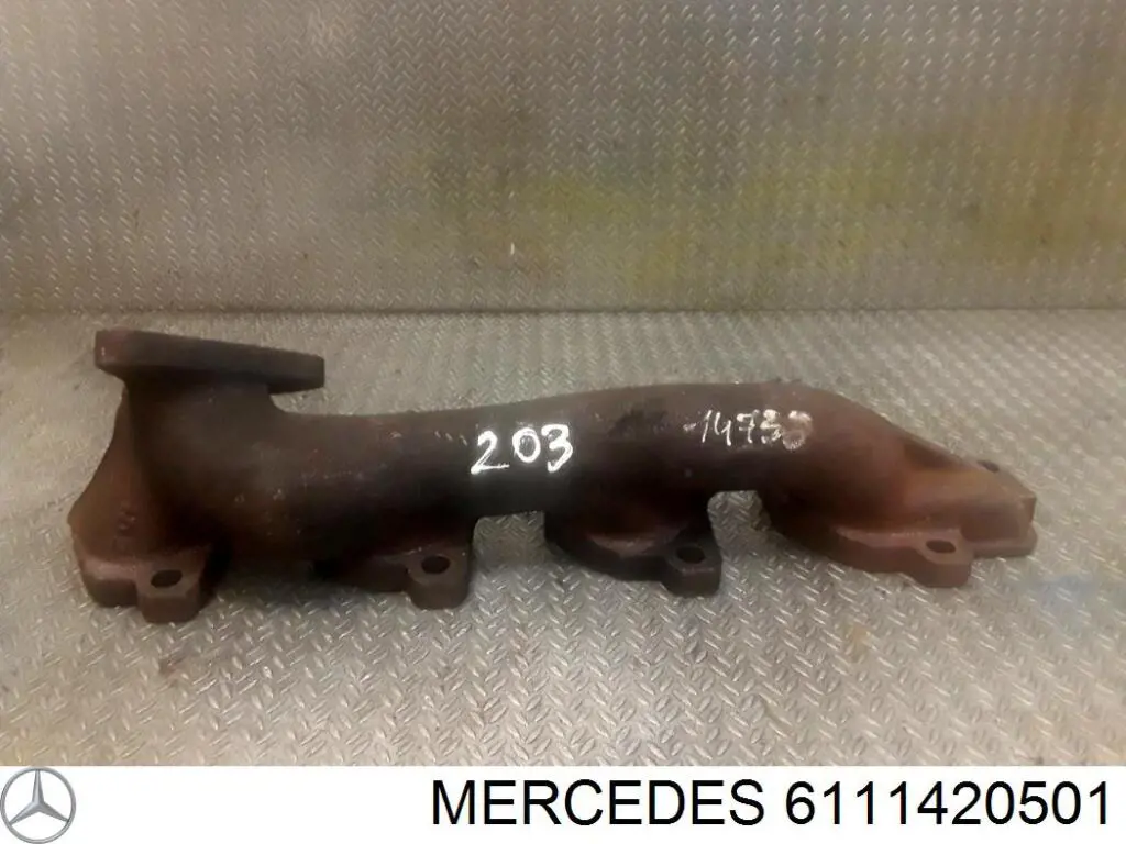6111420501 Mercedes tubo coletor de escape
