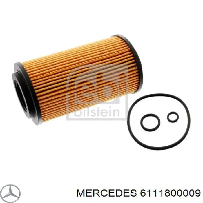 6111800009 Mercedes Filtro de óleo