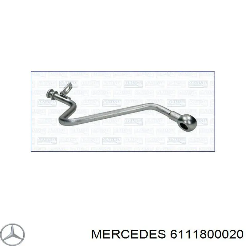 Купить 6111800020 Mercedes Трубка (шланг) подачи масла к турбине