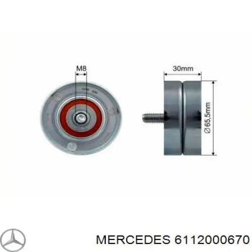 Купить 6112000670 Mercedes Натяжитель приводного ремня