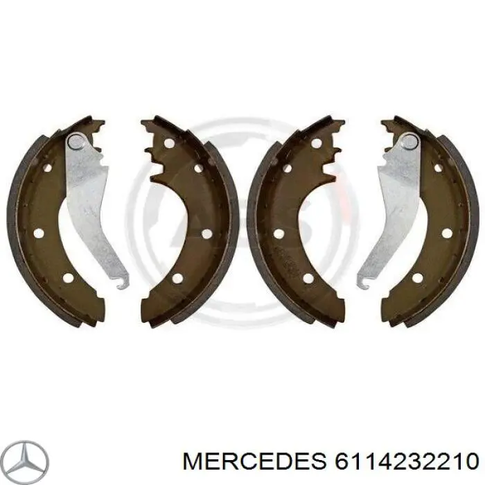 6114232210 Mercedes placa sobreposta do freio traseira (truck)