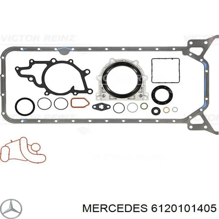 6120101405 Mercedes комплект прокладок двигателя нижний