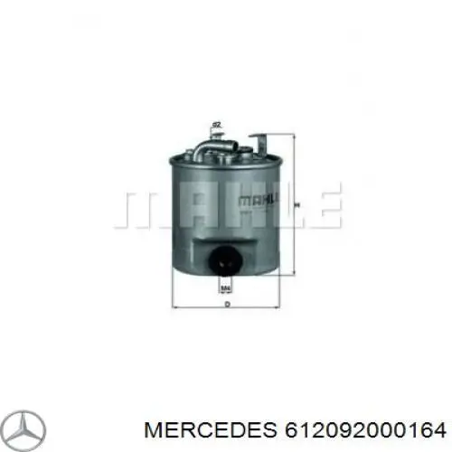 612092000164 Mercedes топливный фильтр