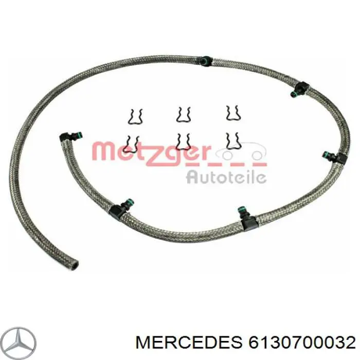 6130700032 Mercedes трубка топливная, обратная от форсунок