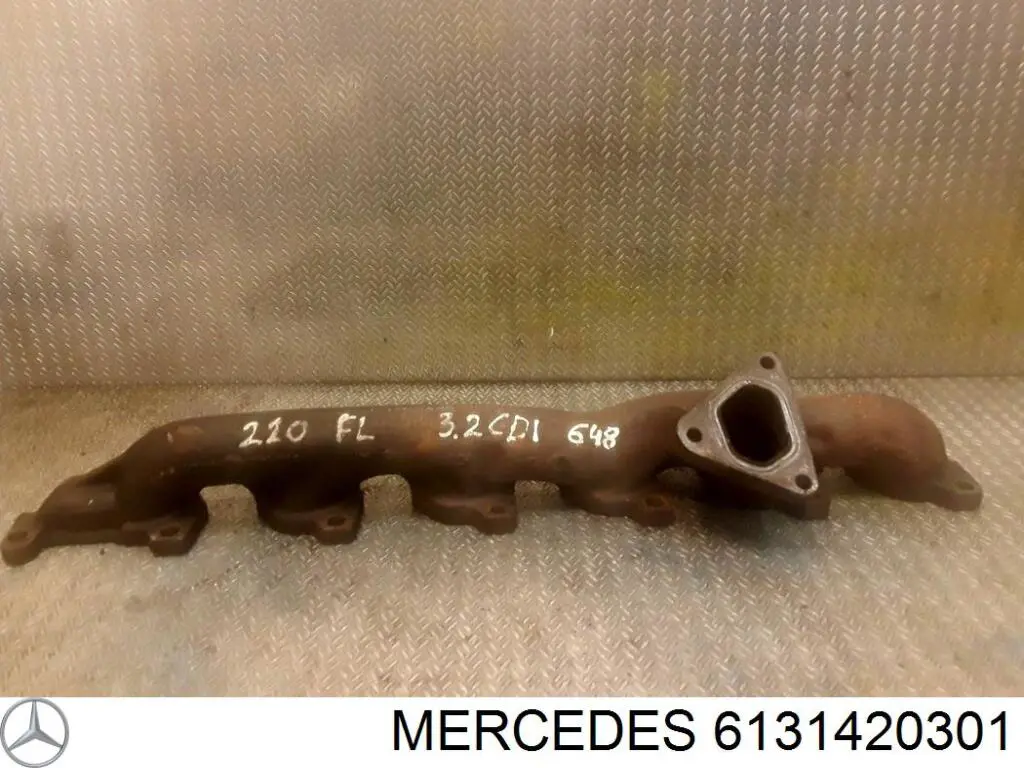 Tubo coletor de escape para Mercedes S (W220)