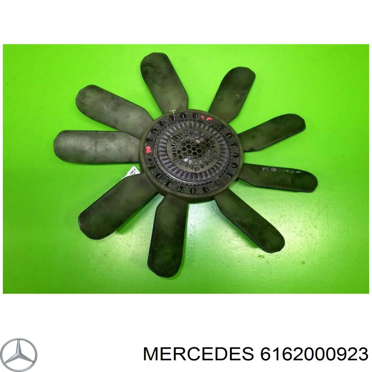 6162000923 Mercedes ventilador (roda de aletas do radiador de esfriamento)