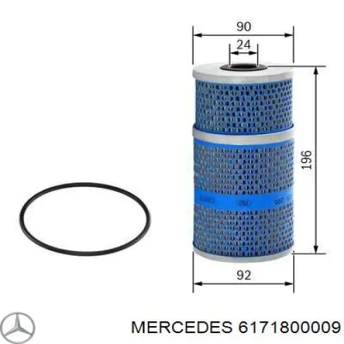 Купить 6171800009 Mercedes Фильтр центробежный очистки масла