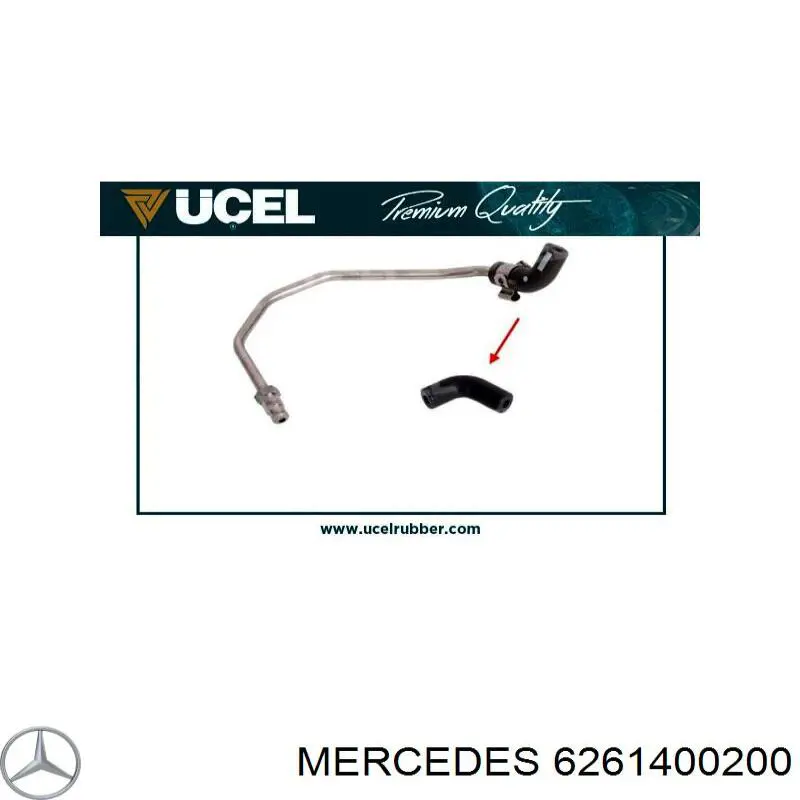 A6261400200 MERCEDES Tubo sensor de presión de escape original y equivalente