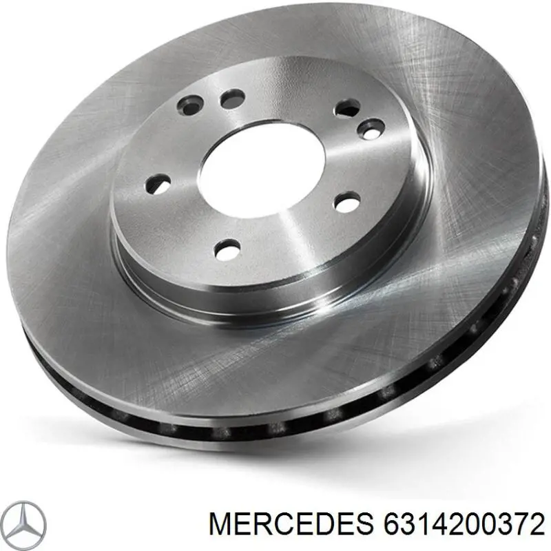 Передние тормозные диски 6314200372 Mercedes