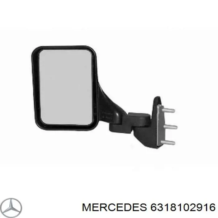 A6318102916 Mercedes зеркало заднего вида правое