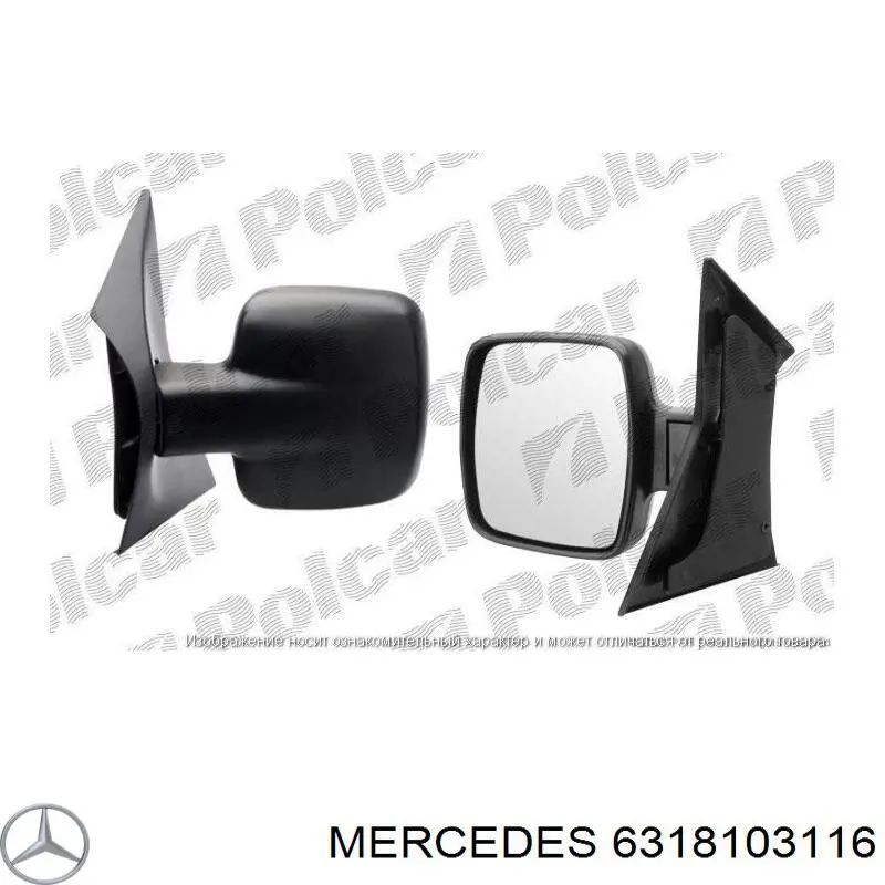 Правое зеркало A6318103116 Mercedes