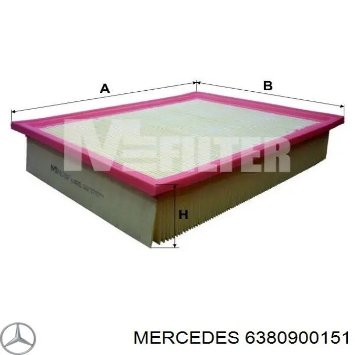 Элемент воздушного фильтра Mercedes 6380900151 цена, от 8.60 USD