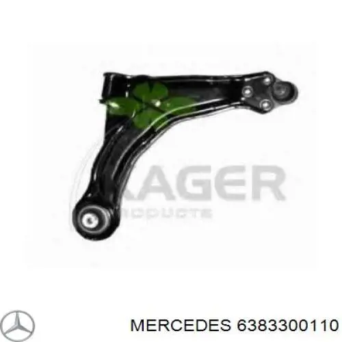 6383300110 Mercedes braço oscilante inferior direito de suspensão dianteira