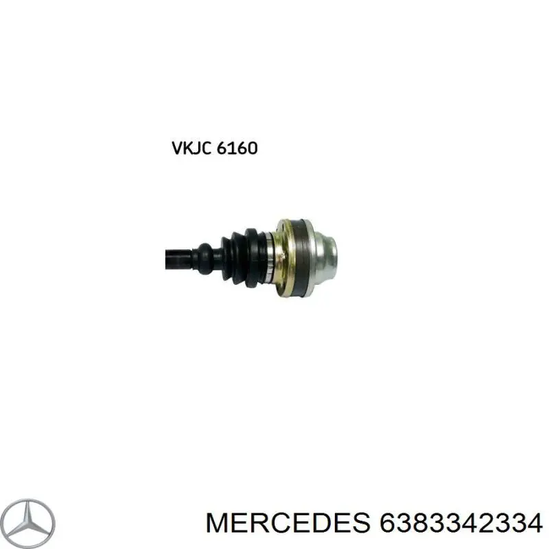 6383342334 Mercedes Ось передняя в сборе