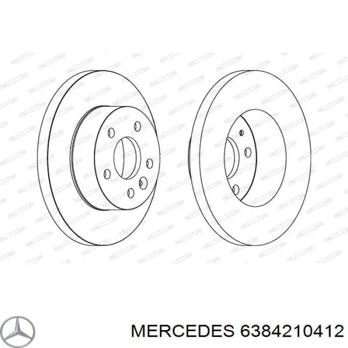 Купить 6384210412 Mercedes Ротор тормозной