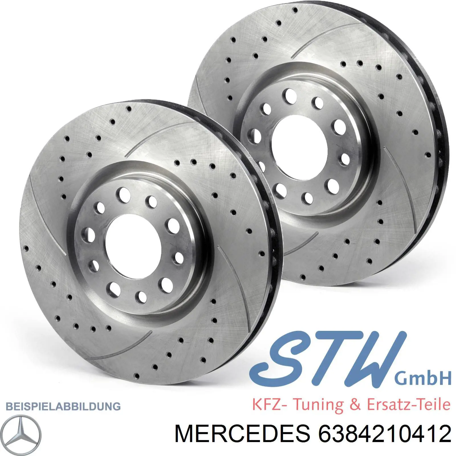 6384210412 Mercedes Диск тормозной передний