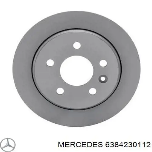 6384230112 Mercedes диск тормозной задний