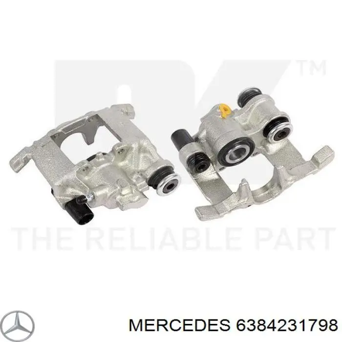 Тормозной суппорт правый задний Mercedes 6384231798 цена, от 49.48 USD