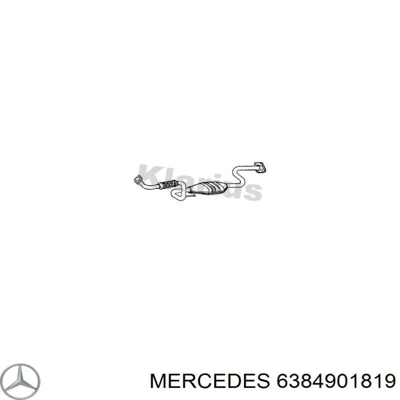 Конвертор-катализатор на Mercedes Vito I 638