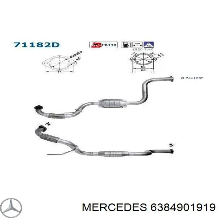 Каталитический нейтрализатор отработавших газов Bosal 099477 цена, от 396.07 USD