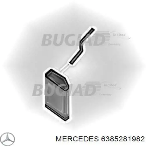 Шланг/патрубок интеркуллера Mercedes 6385281982 цена, от 25.34 USD