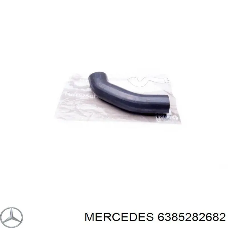 6385282682 Mercedes патрубок воздушный, выход из турбины/компрессора (наддув)