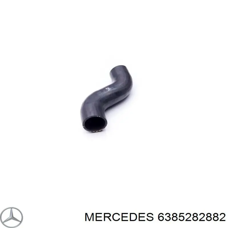 6385282882 Mercedes патрубок воздушный, выход из турбины/компрессора (наддув)