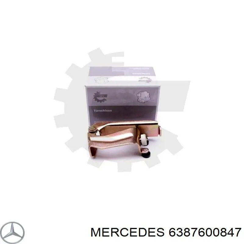 Ролик двери боковой (сдвижной) правый центральный Mercedes 6387600847