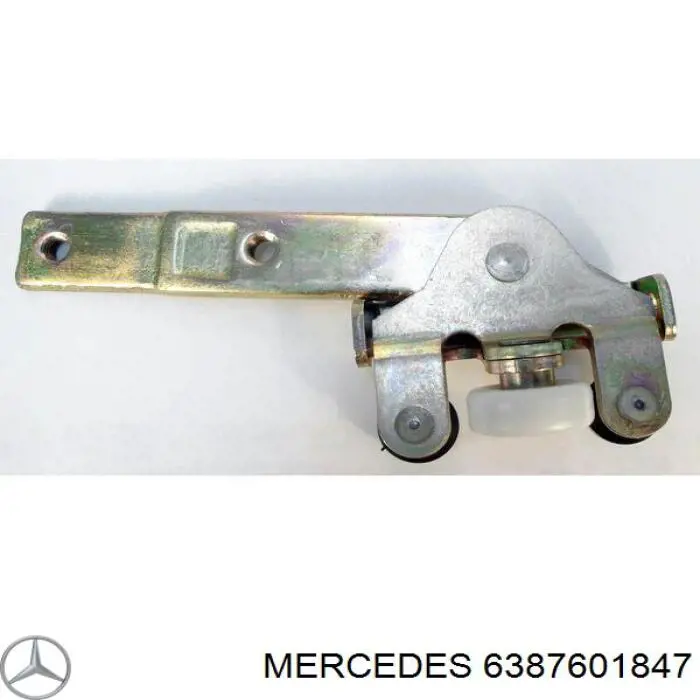 6387601847 Mercedes rolo direito inferior da porta lateral (deslizante)