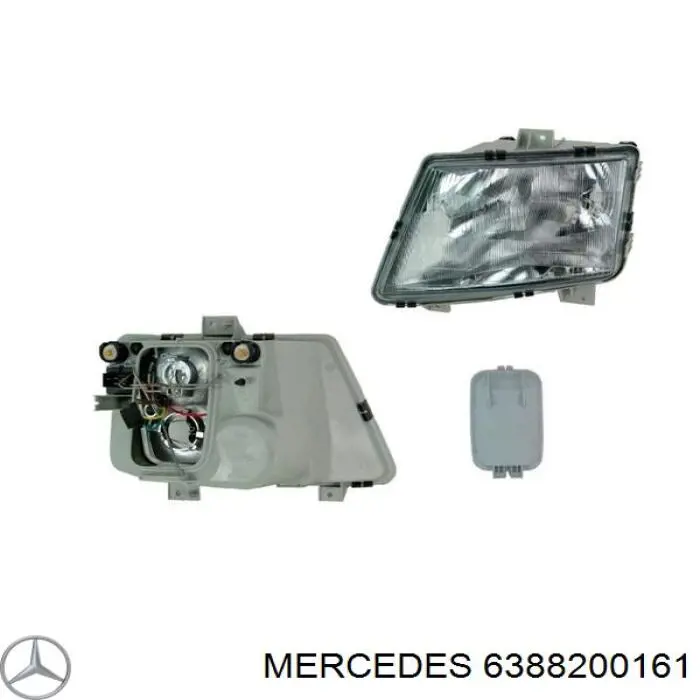 6388200161 Mercedes luz direita