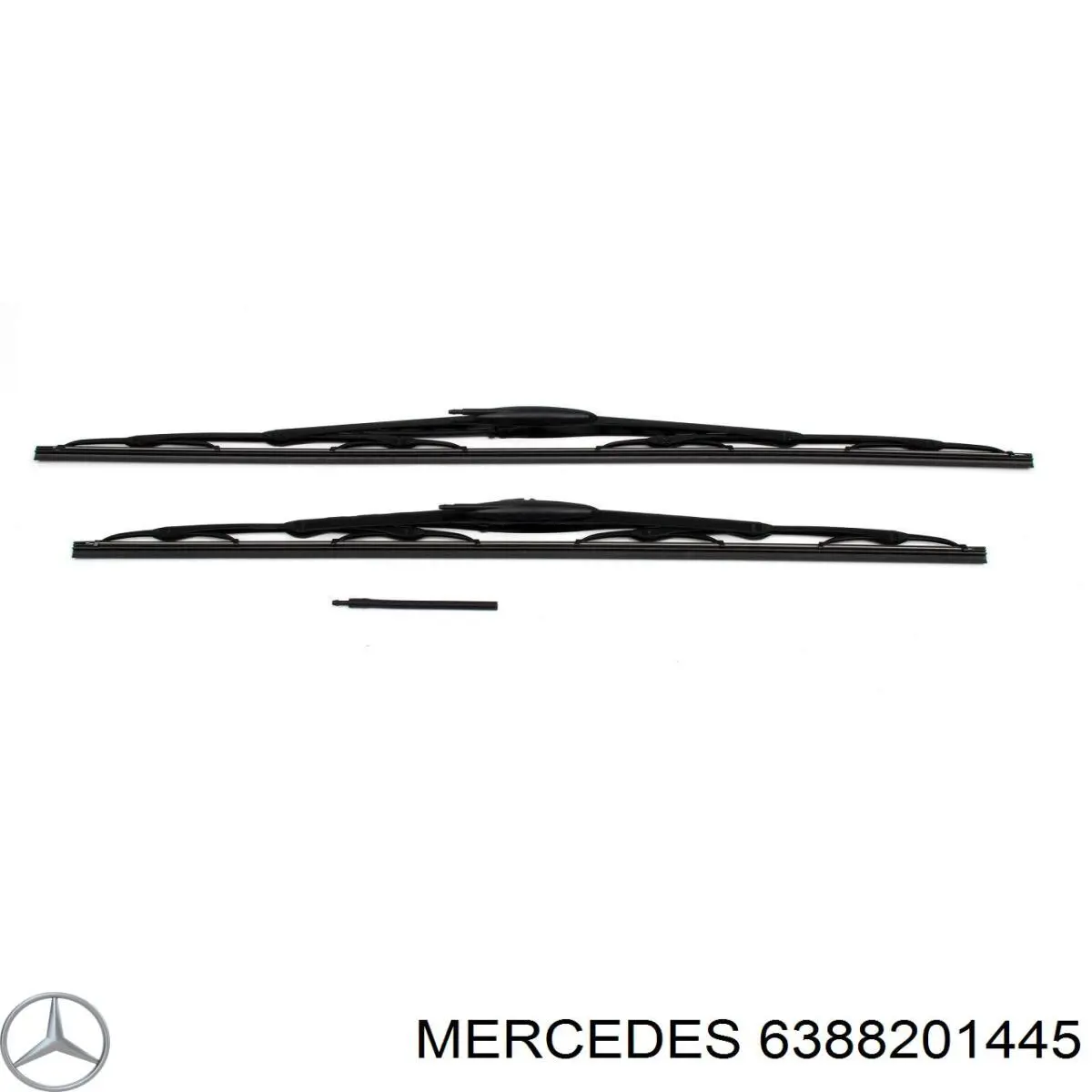 Щетка-дворник лобового стекла, пассажирская Mercedes 6388201445 цена, от 13.55 USD