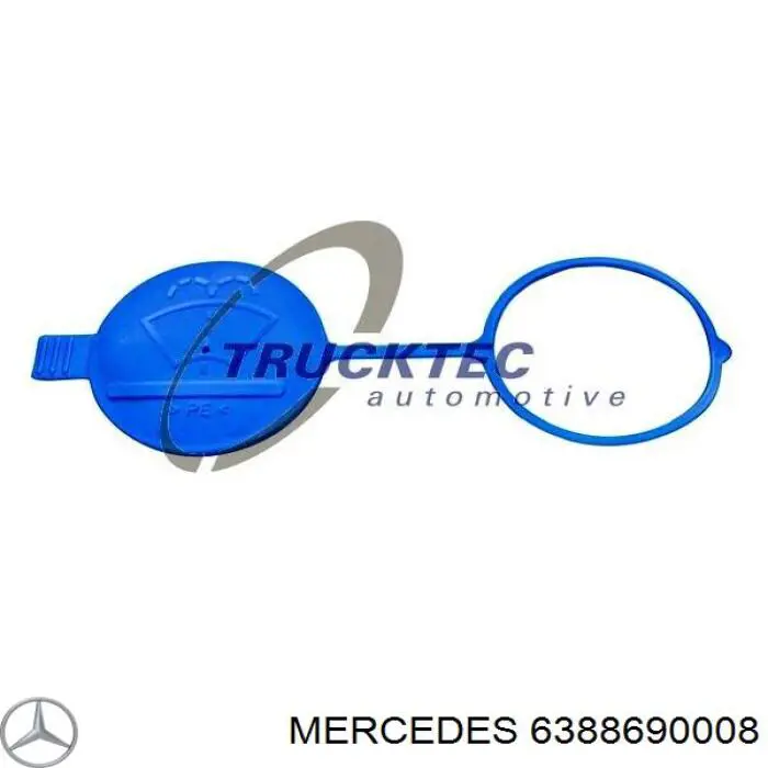 638 869 00 08 Mercedes tampa de tanque de fluido para lavador