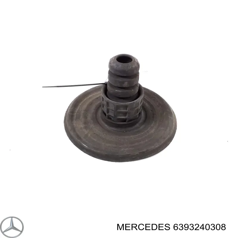 6393240308 Mercedes проставка (резиновое кольцо пружины задней верхняя)