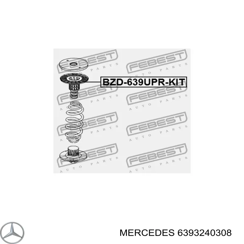 Купить 6393240308 Mercedes Проставка задней пружины