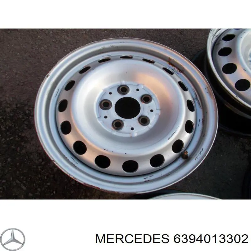 6394013302 Mercedes диски колесные стальные (штампованные)