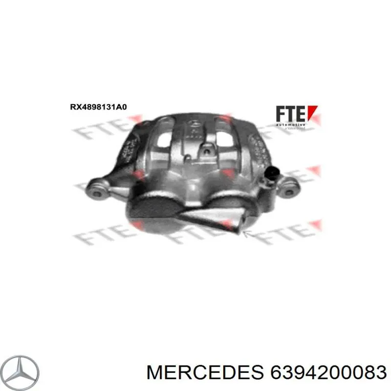 Суппорт тормозной передний левый 6394200083 Mercedes