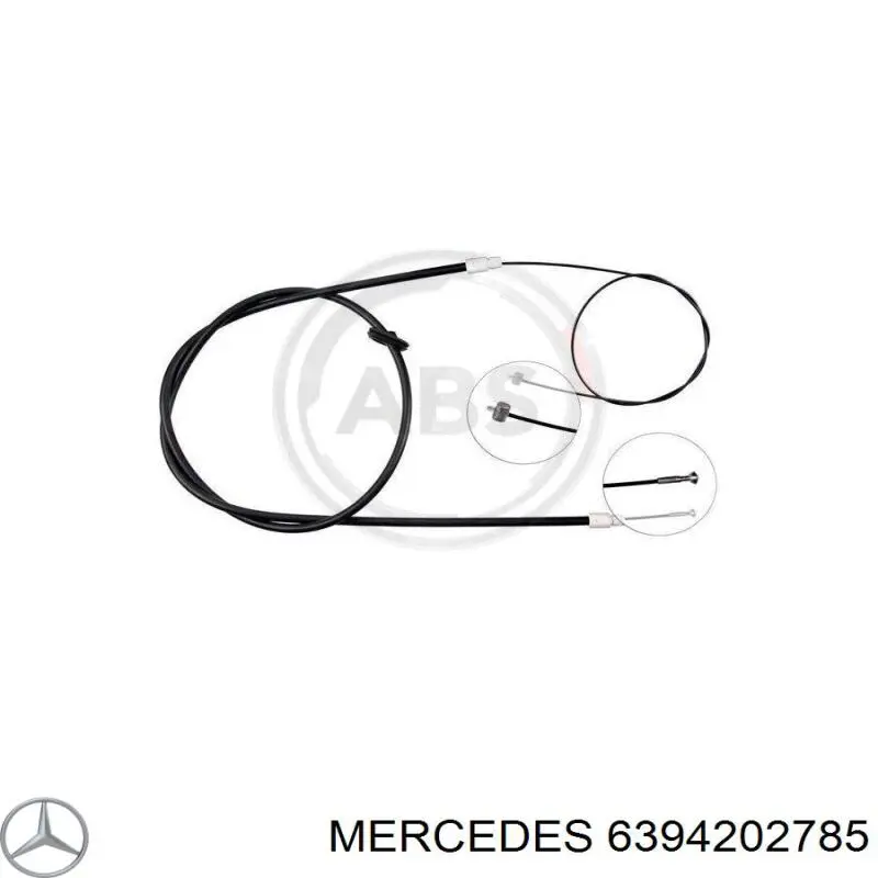6394202785 Mercedes трос ручного тормоза передний