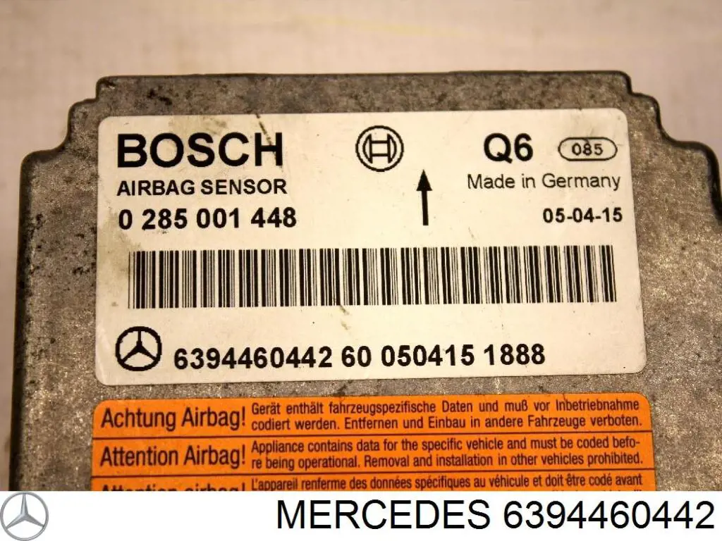 Купить 6394460442 Mercedes Модуль-процессор управления подушкой безопасности