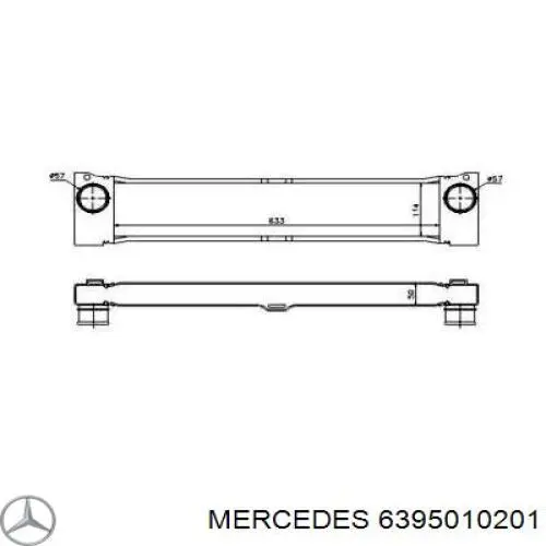 6395010201 Mercedes интеркулер
