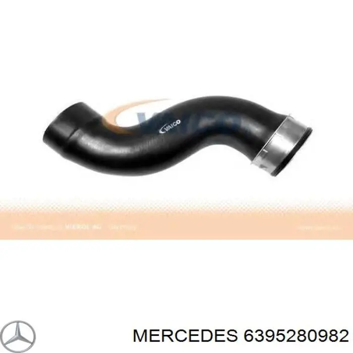 6395280982 Mercedes шланг (патрубок интеркуллера левый)