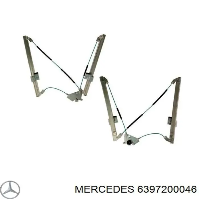 Стеклоподъемник передней двери Mercedes 6397200046