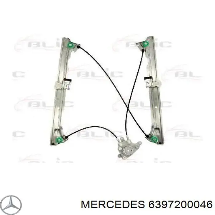 6397200046 Mercedes Механизм стеклоподъемника передней левой двери