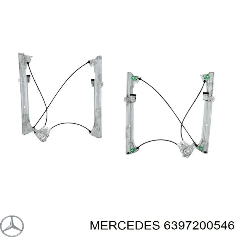 Стеклоподъемник передней правой двери Mercedes 6397200546 цена, от 45.47 USD
