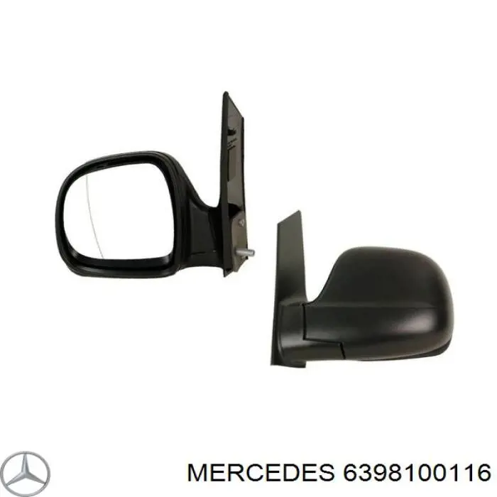 6398100116 Mercedes зеркало заднего вида левое