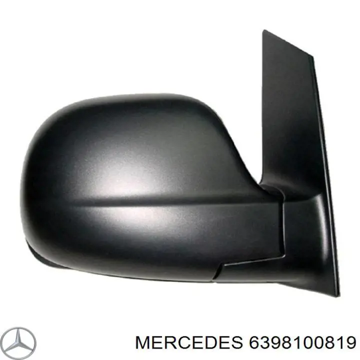 Левое боковое зеркало 6398100819 Mercedes