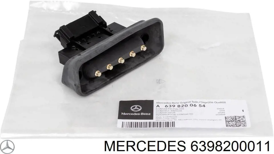 6398200011 MERCEDES Sensor, Interruptor de contacto eléctrico para puerta corrediza, en carrocería original y equivalente