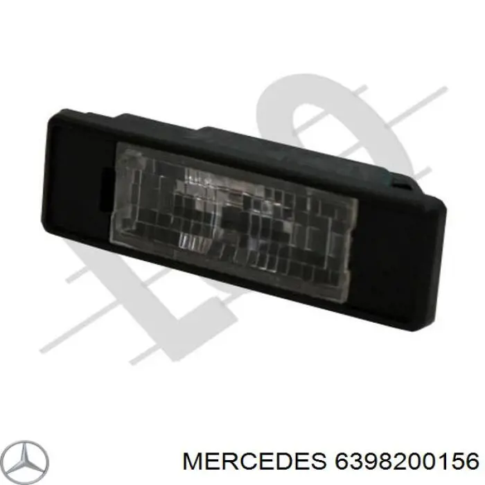 6398200156 Mercedes lanterna da luz de fundo de matrícula traseira