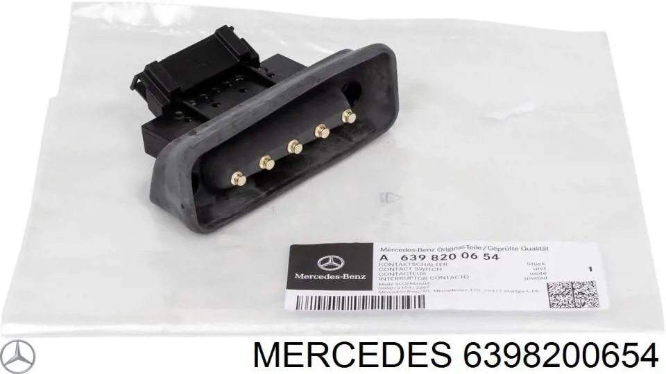 Датчик закрывания дверей (концевой выключатель), на сдвижной двери Mercedes 6398200654 цена, от 36.63 USD